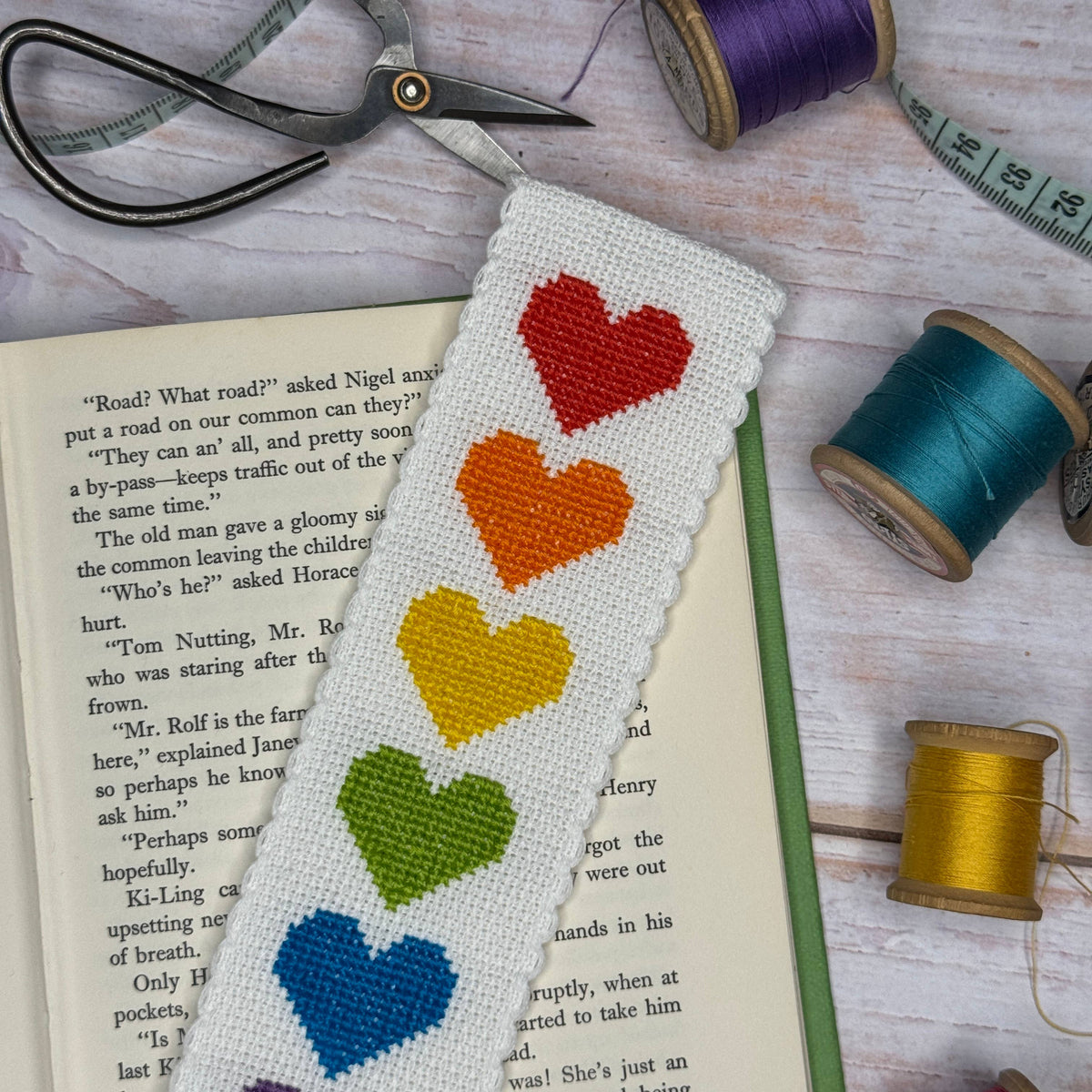 The Crafty Kit Company - Love Story Cross Stitch Bookmark Kit