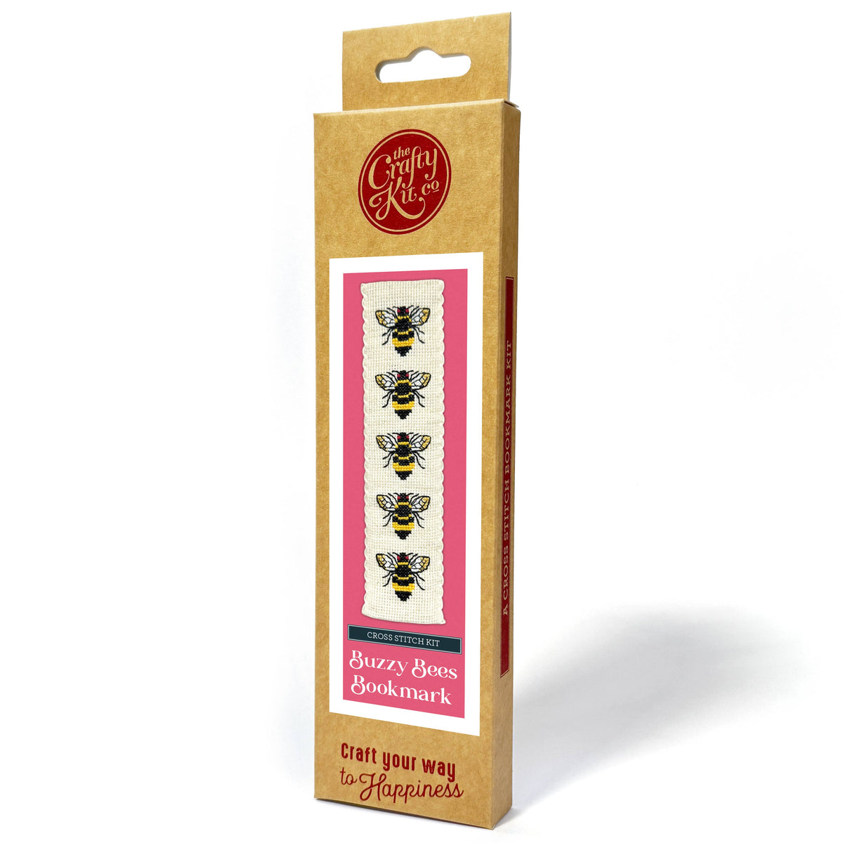 The Crafty Kit Company - Buzzy Bees Cross Stitch Bookmark Kit