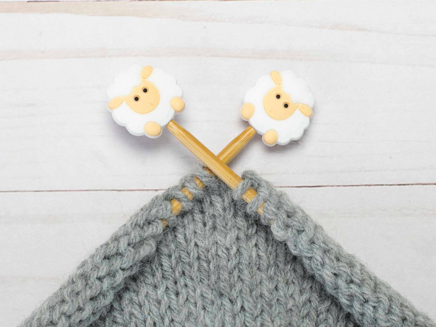 Fox & Pine Stitches - White Sheep | Stitch Stoppers