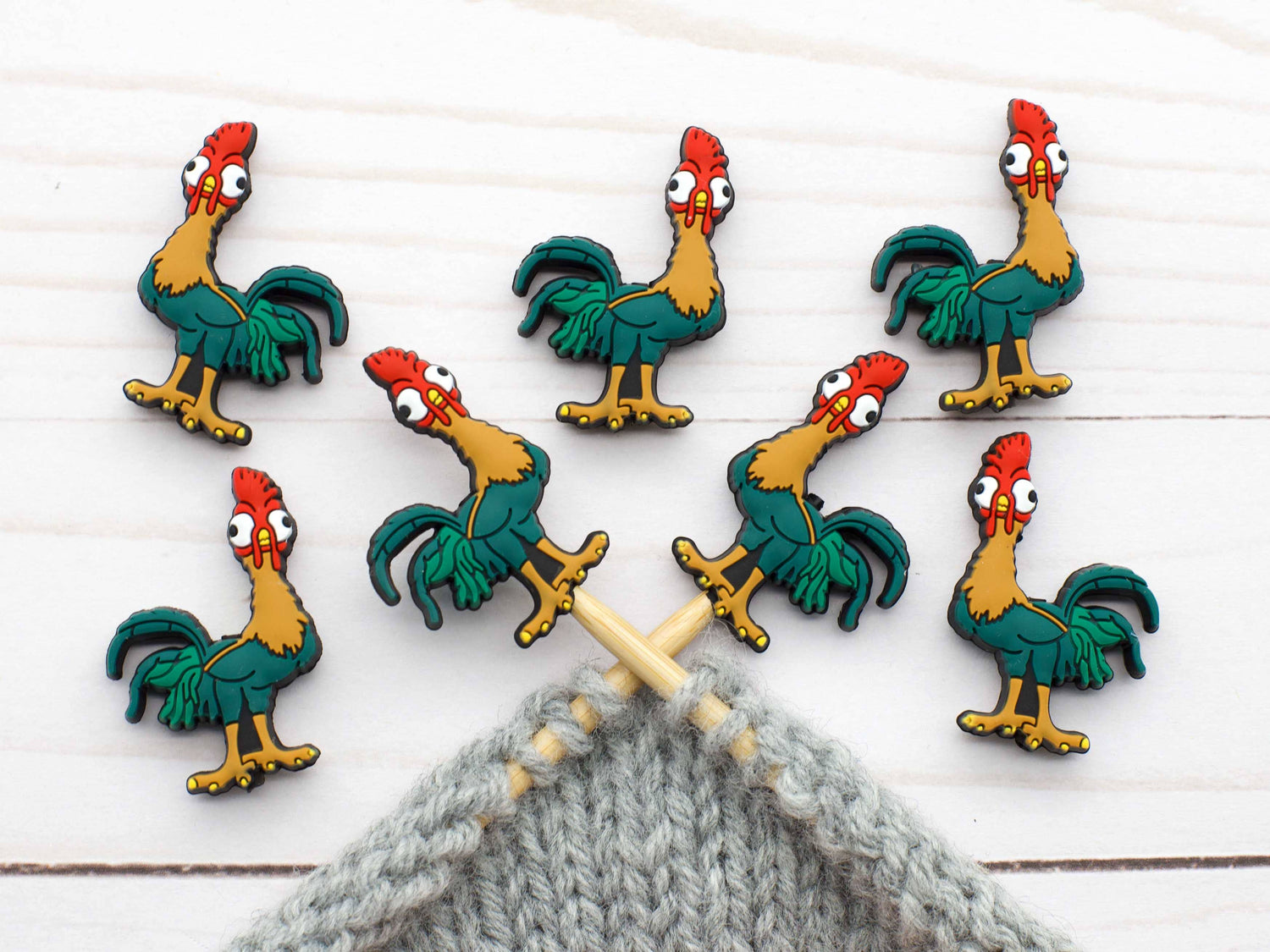 Fox & Pine Stitches Rooster Stitch Stoppers