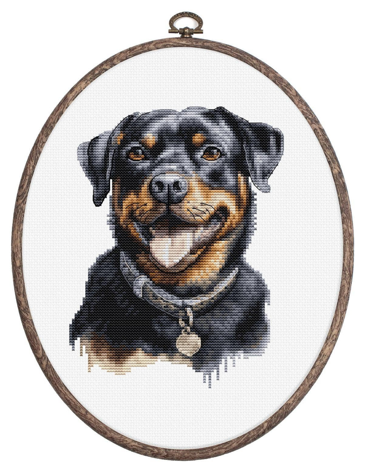 Luca-S Group - Cross Stitch Kit with Hoop Included Luca-S - Rottweiler, BC229