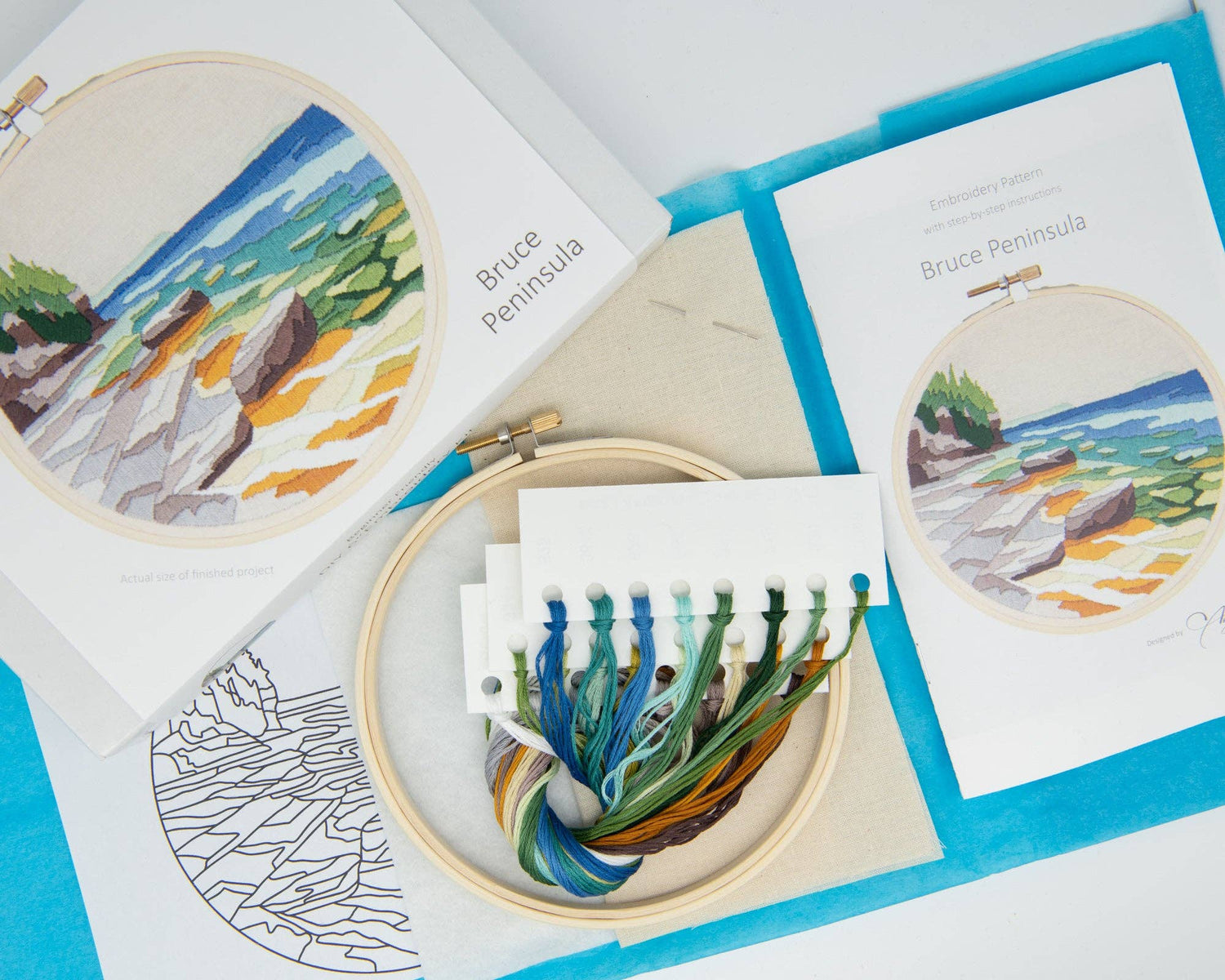 Angiels Art - Bruce Peninsula DIY Embroidery Kit