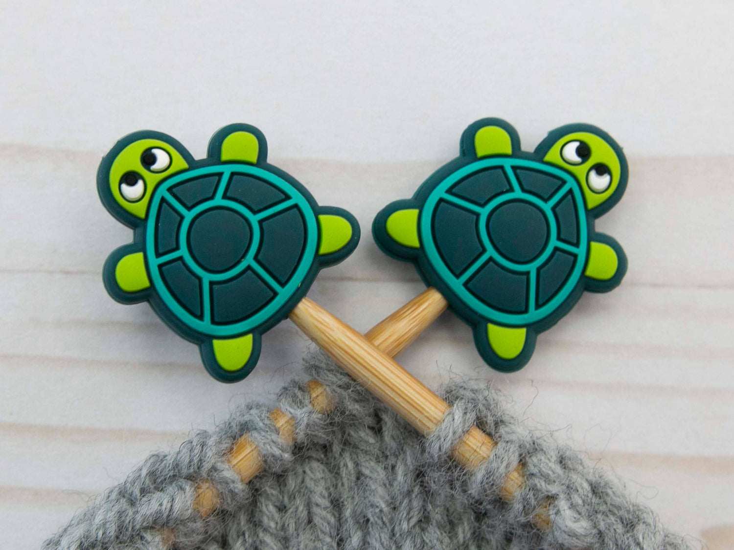 Fox & Pine Stitches Green Turtle Stitch Stoppers Knitting Notions