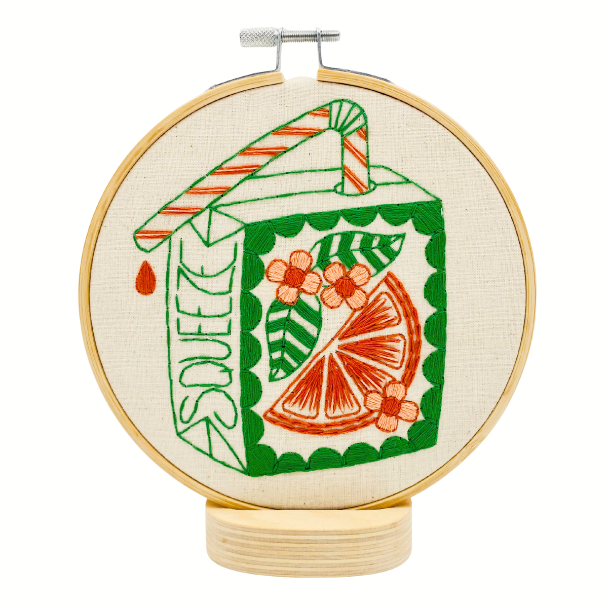 Hook Line & Tinker Canada - Orange Juice Box Complete Embroidery Kit