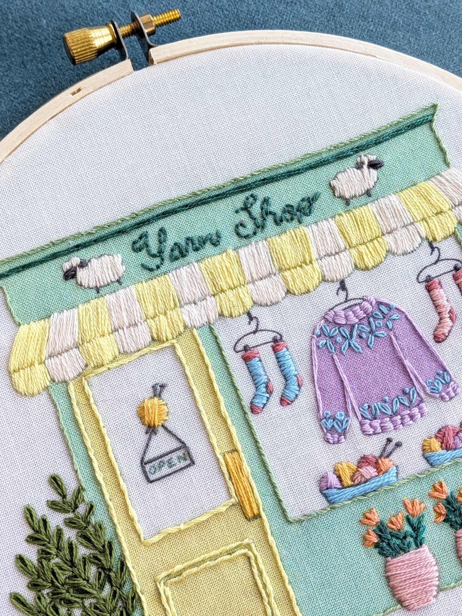 Knitted Bliss Stitching - Yarn Shop Embroidery Kit