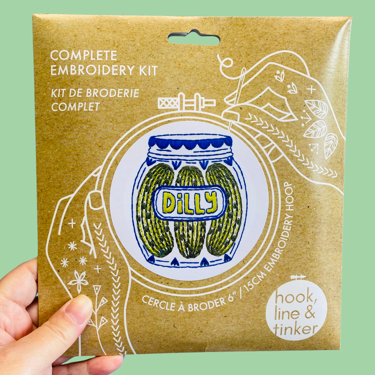Hook Line & Tinker Canada - Pickles Complete Embroidery Kit