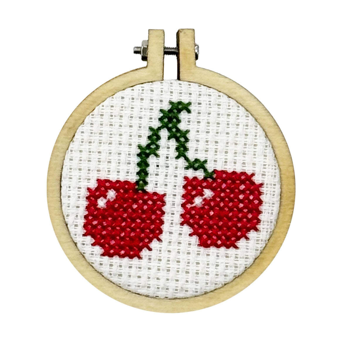 The Crafty Kit Company - I Love You Cherry Much Mini Matchbox Cross Stitch Kit