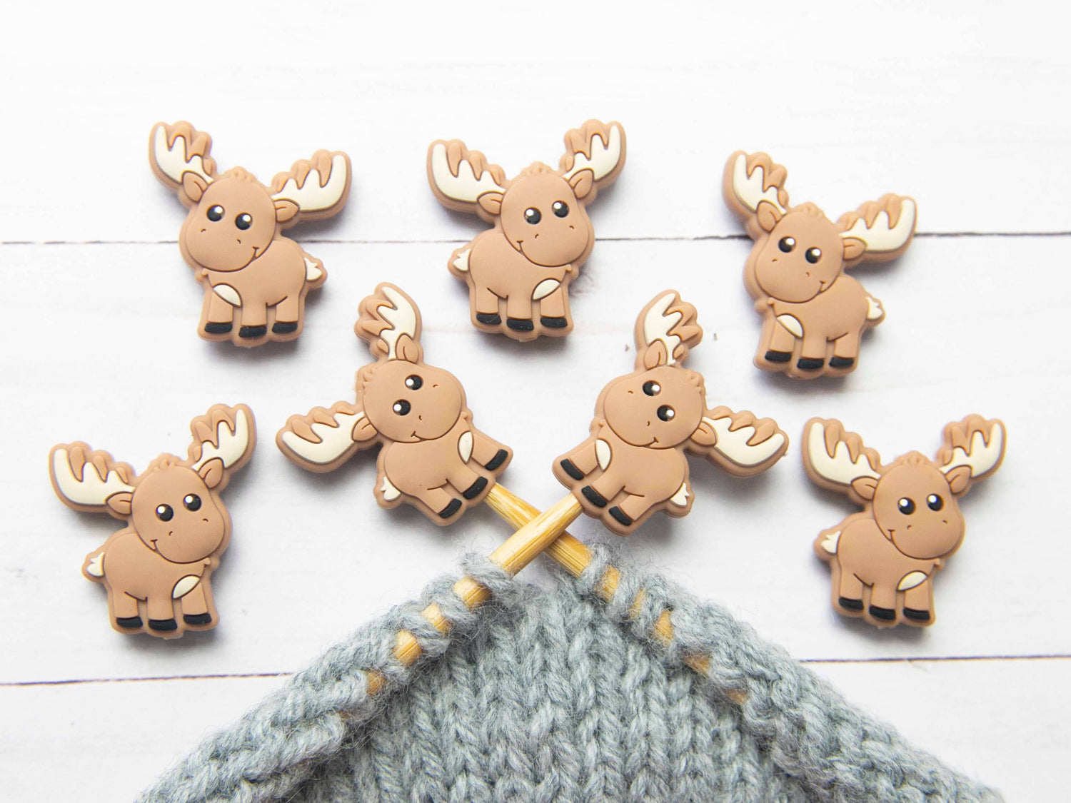 Fox & Pine Stitches Moose Stitch Stoppers