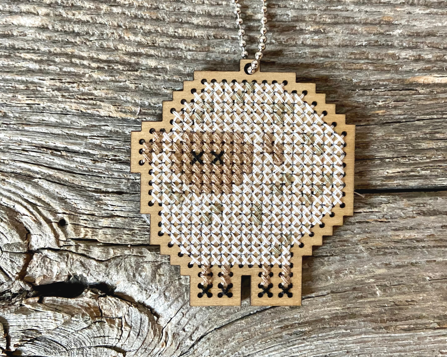Canadian Stitchery - Sheep DIY laser cut wood cross stitch kit