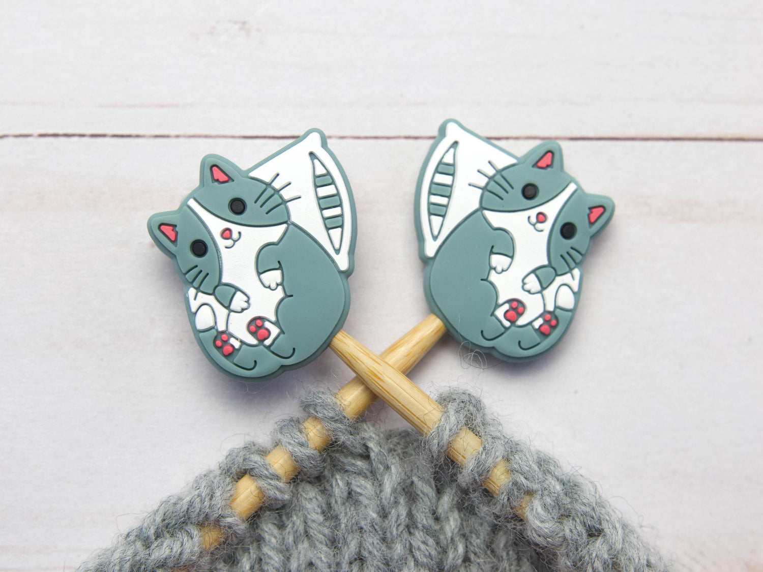 Fox & Pine Stitches Sleepy Cat Stitch Stoppers