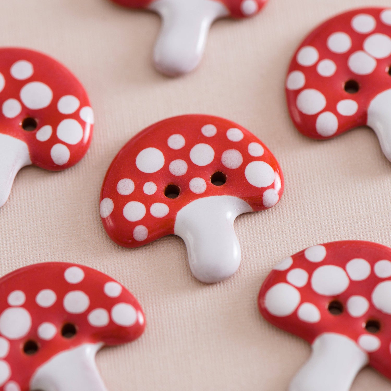 Quince & Co. - Amanita mushroom buttons