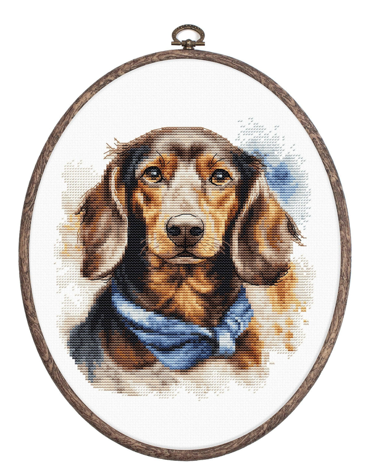 Luca-S Group - Cross Stitch Kit with Hoop Included Luca-S - The Dachshund, BC222