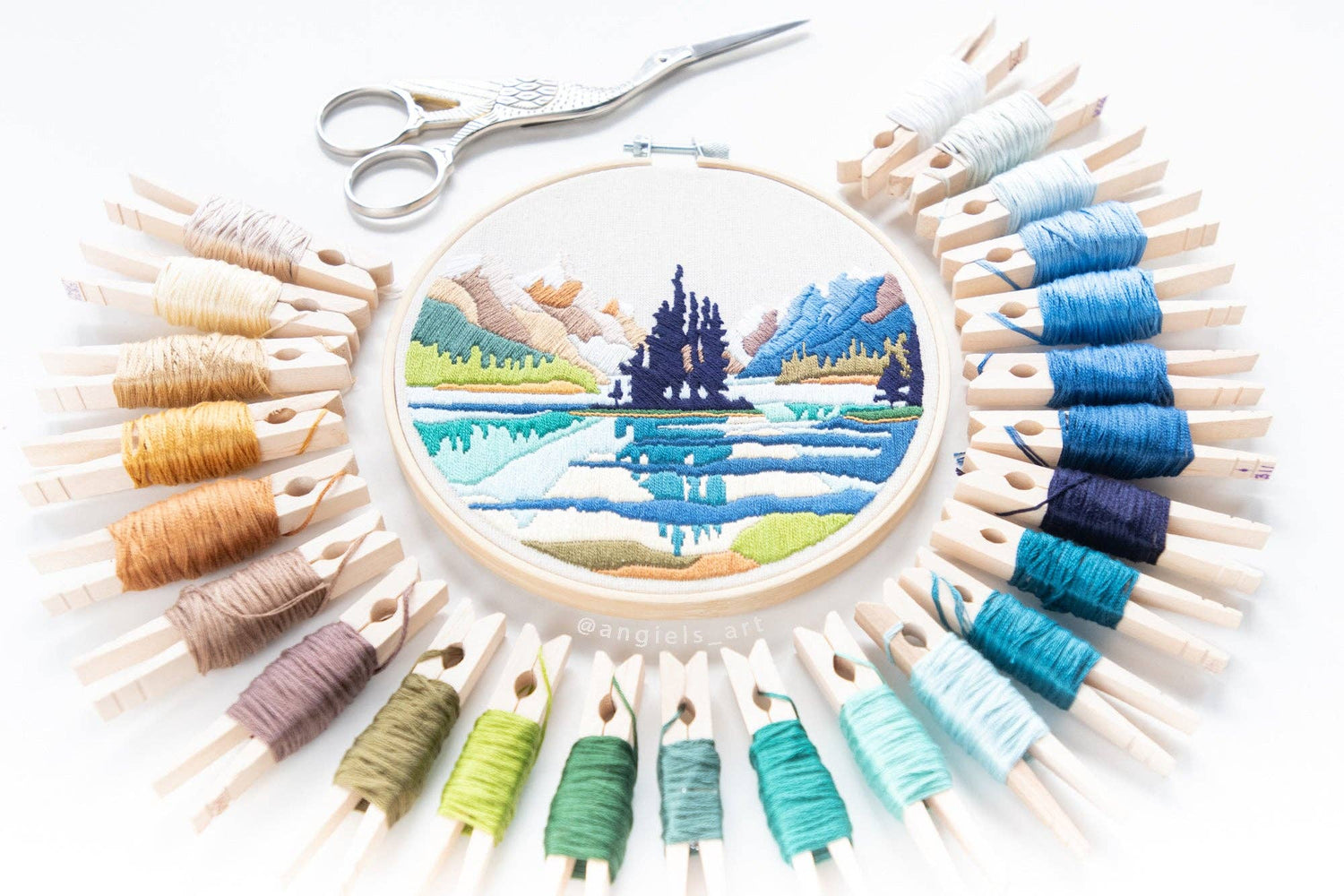 Angiels Art Spirit Island DIY Embroidery Kit