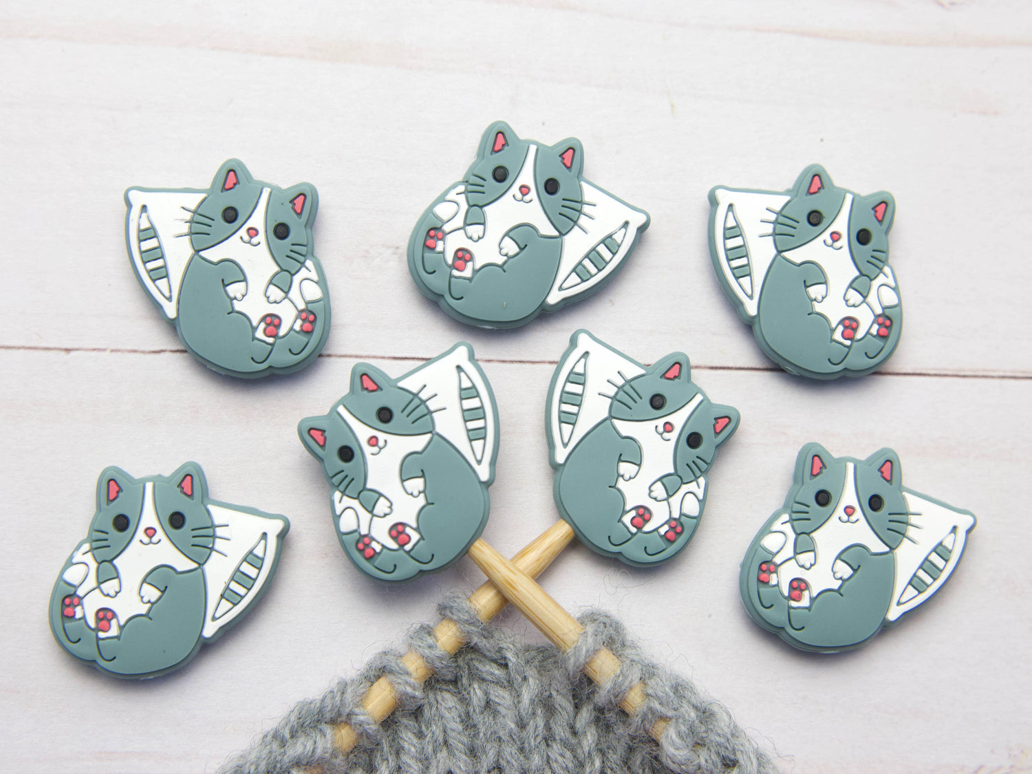 Fox & Pine Stitches Sleepy Cat Stitch Stoppers