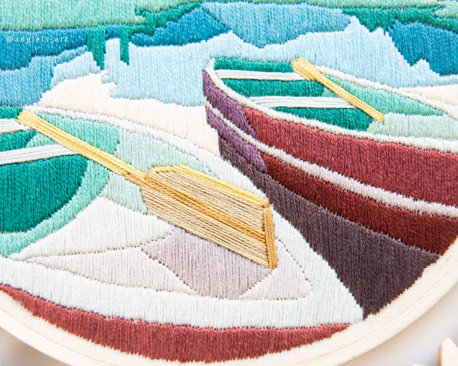 Angiels Art Boats DIY Embroidery Kit