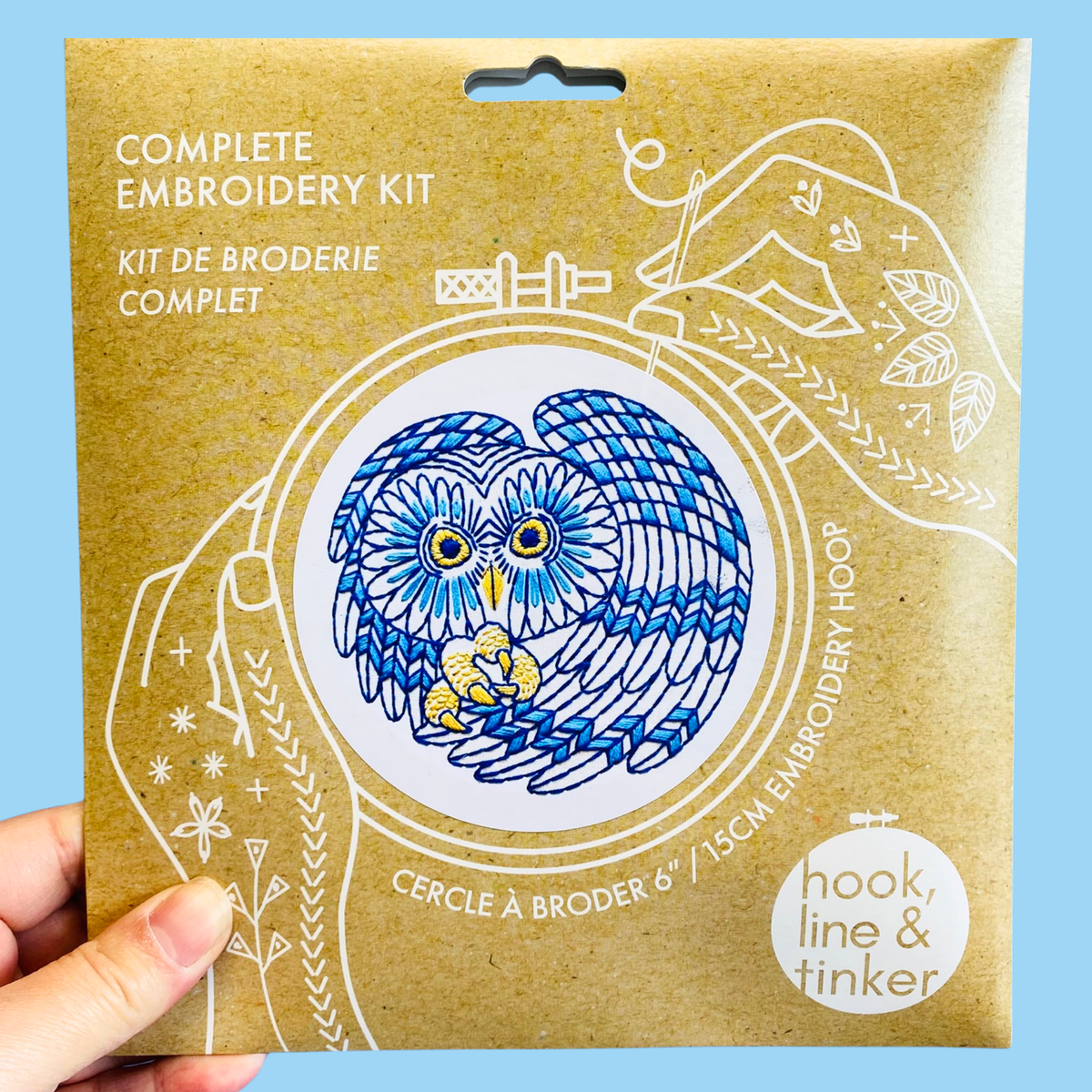 Hook Line & Tinker Canada - Boreal Owl Complete Embroidery Kit