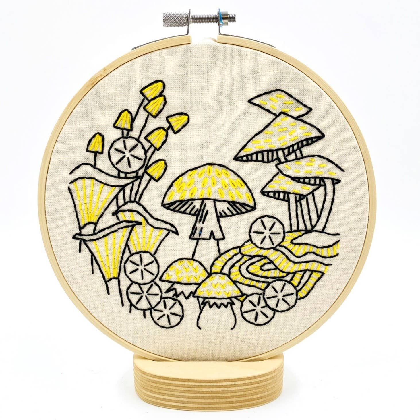 Hook, Line & Tinker Embroidery Kits - Mushrooms Complete Embroidery Kit