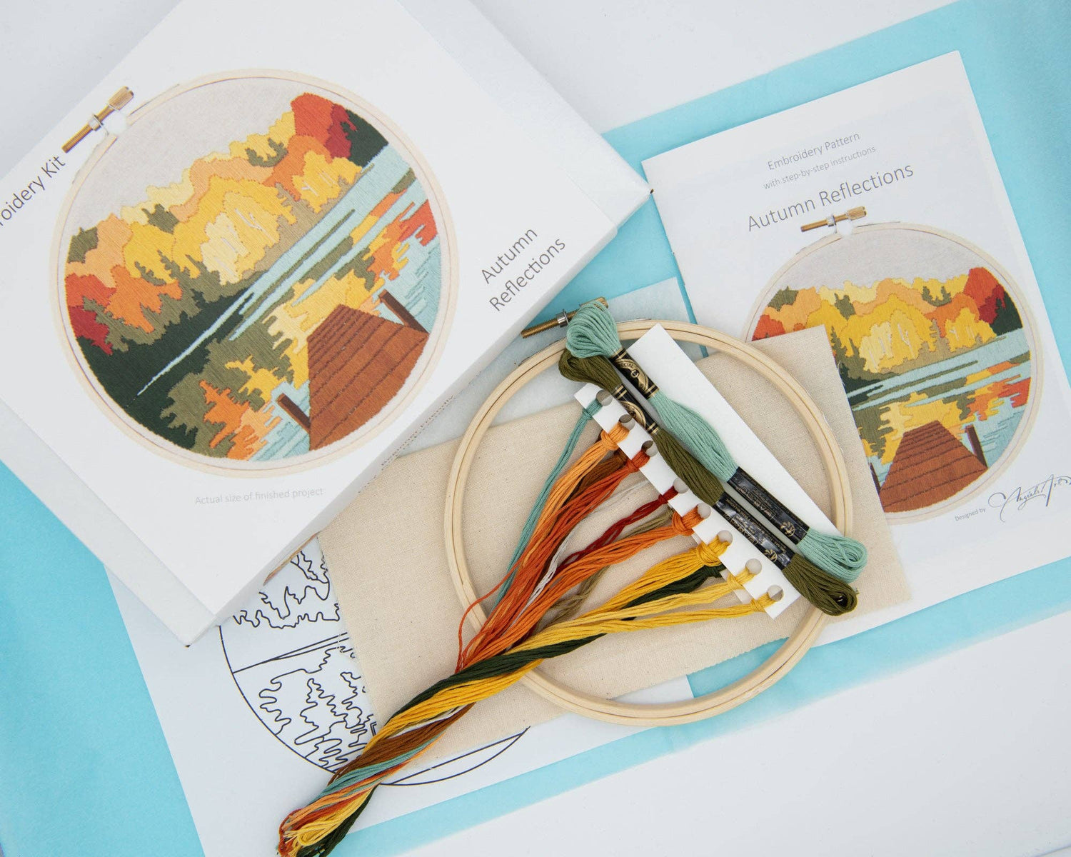 Angiels Art - Autumn Reflections DIY Embroidery Kit