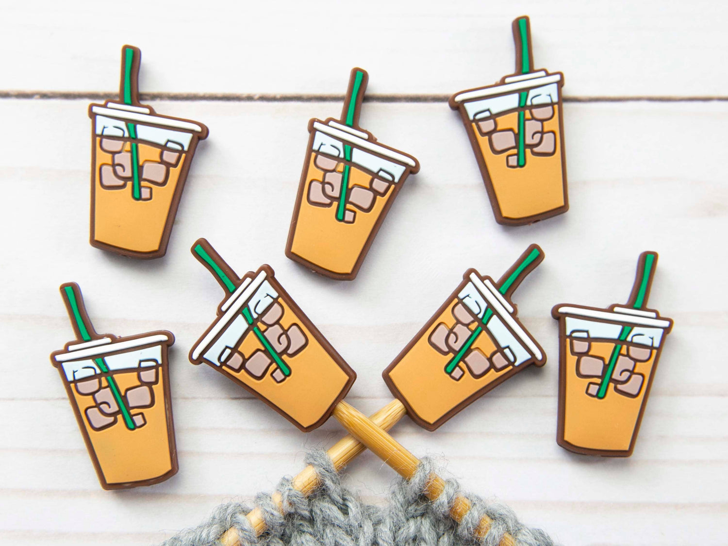 Fox & Pine Stitches Iced Coffee Stitch Stoppers