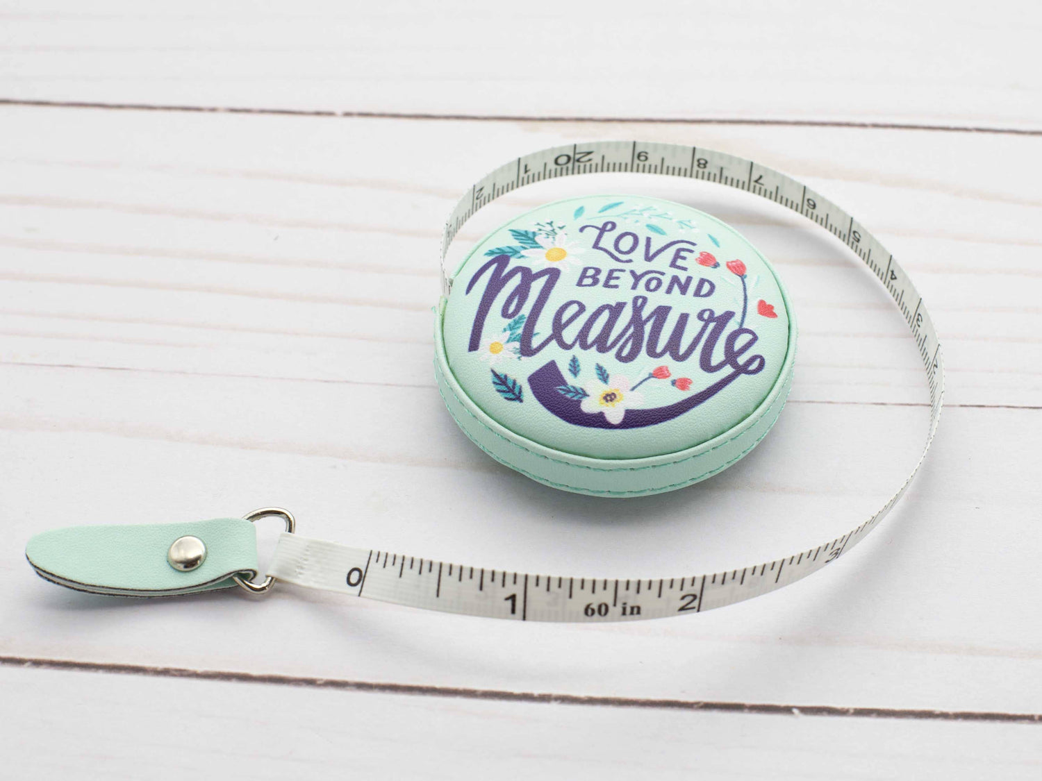 Fox & Pine Stitches Love Beyond Measure Blue Measuring Tape