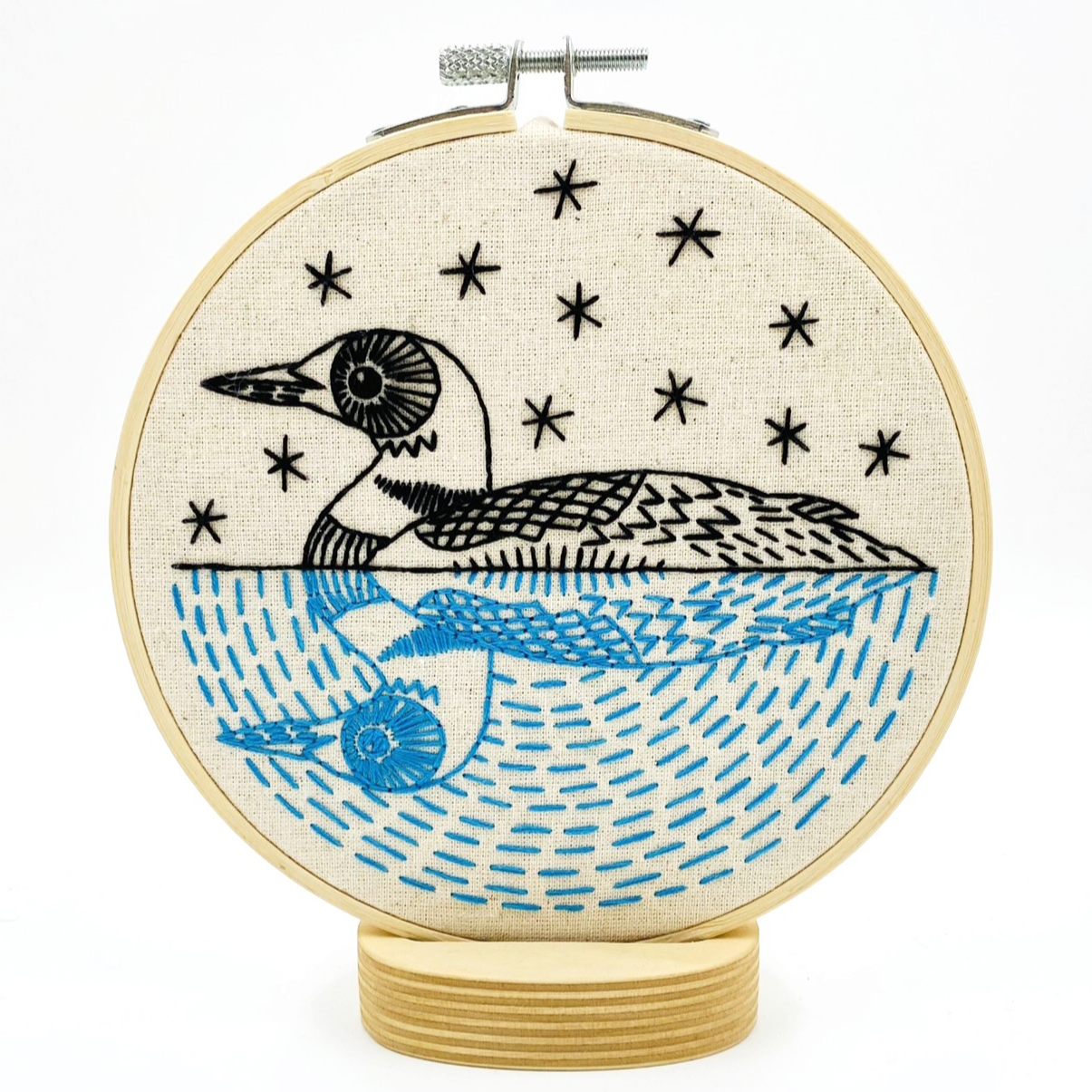 Hook, Line & Tinker Loon Embroidery Kit