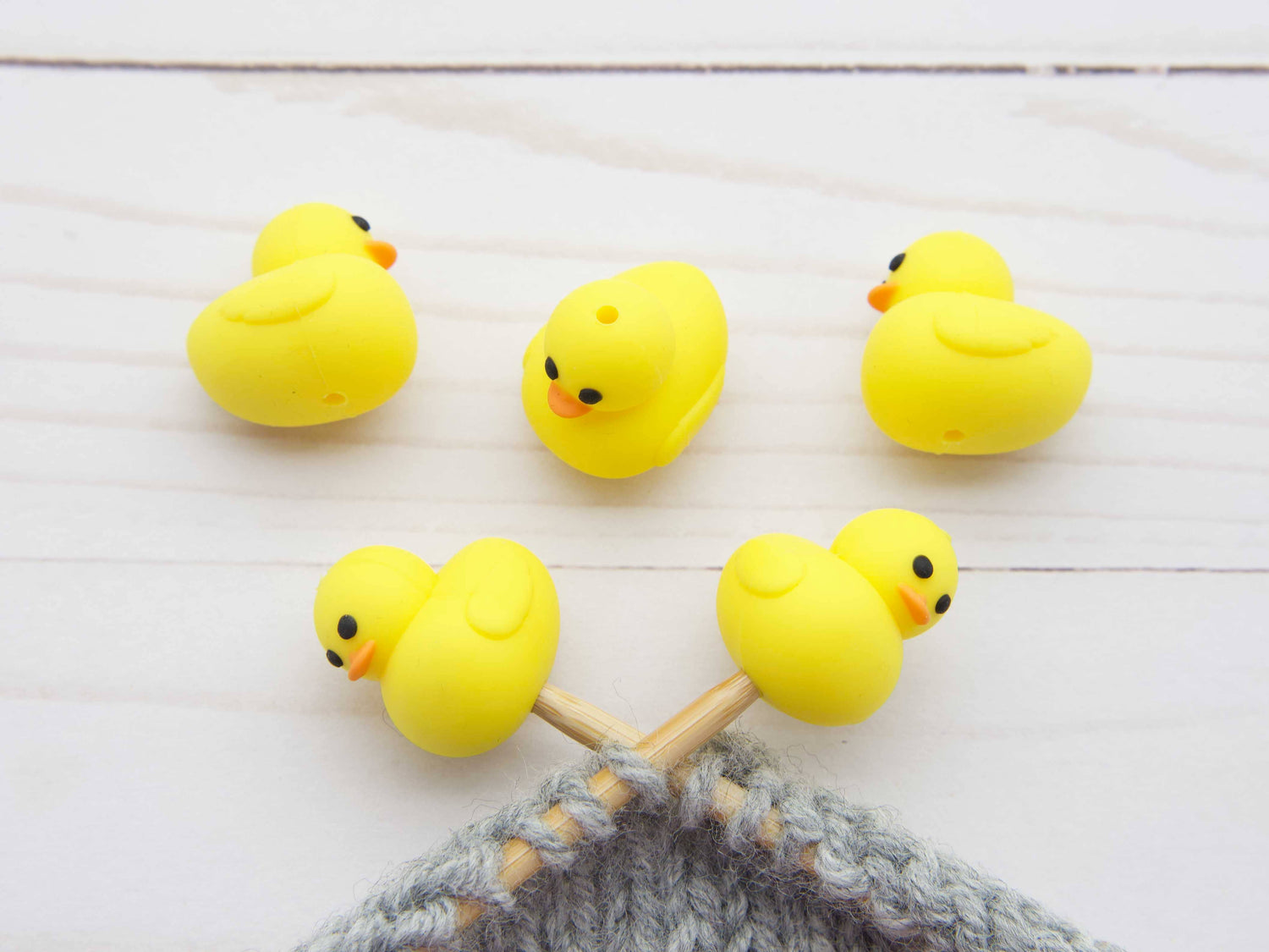 Fox & Pine Stitches - Canard en caoutchouc | Bloque-mailles