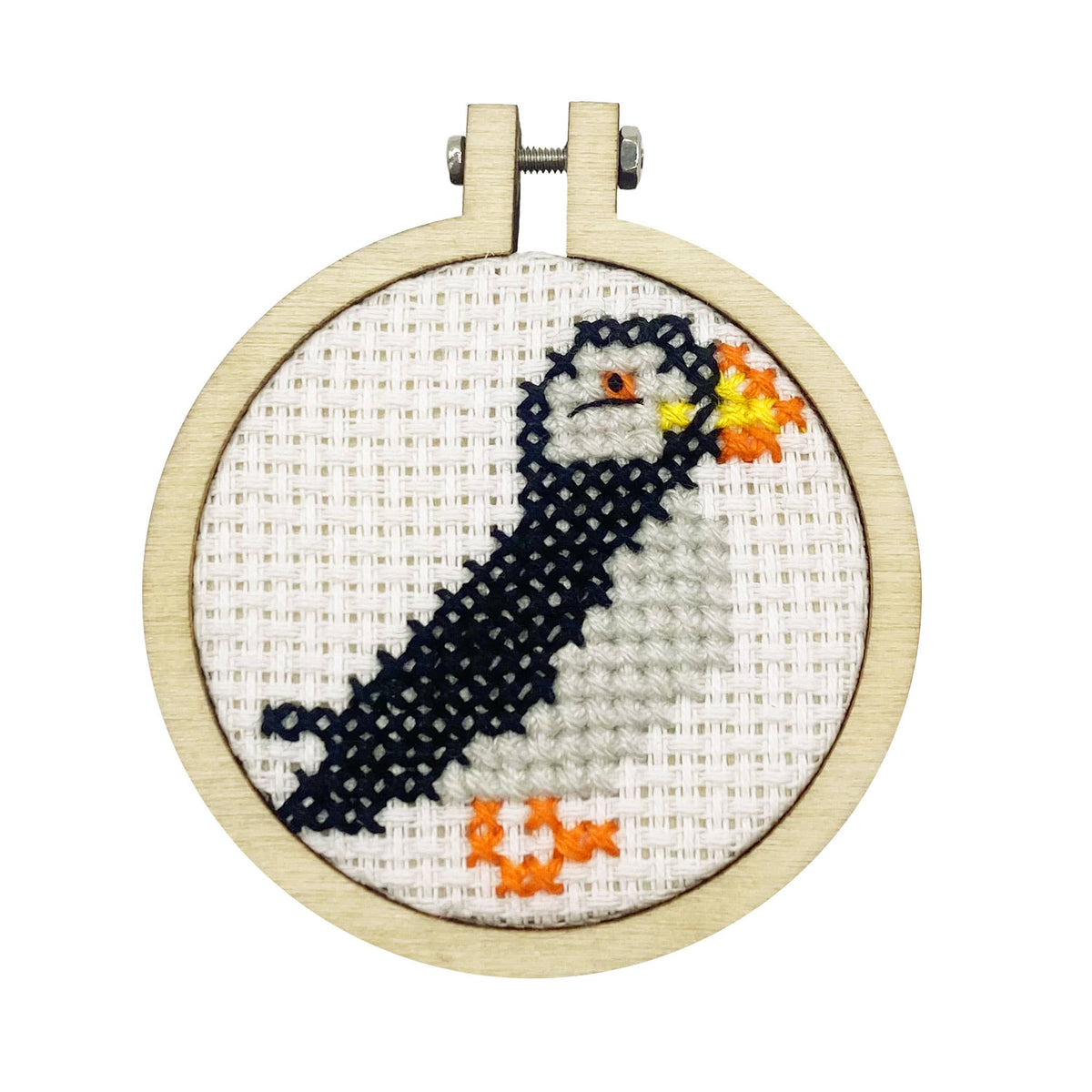 The Crafty Kit Company - I Puffin Love You! Mini Matchbox Cross Stitch Kit