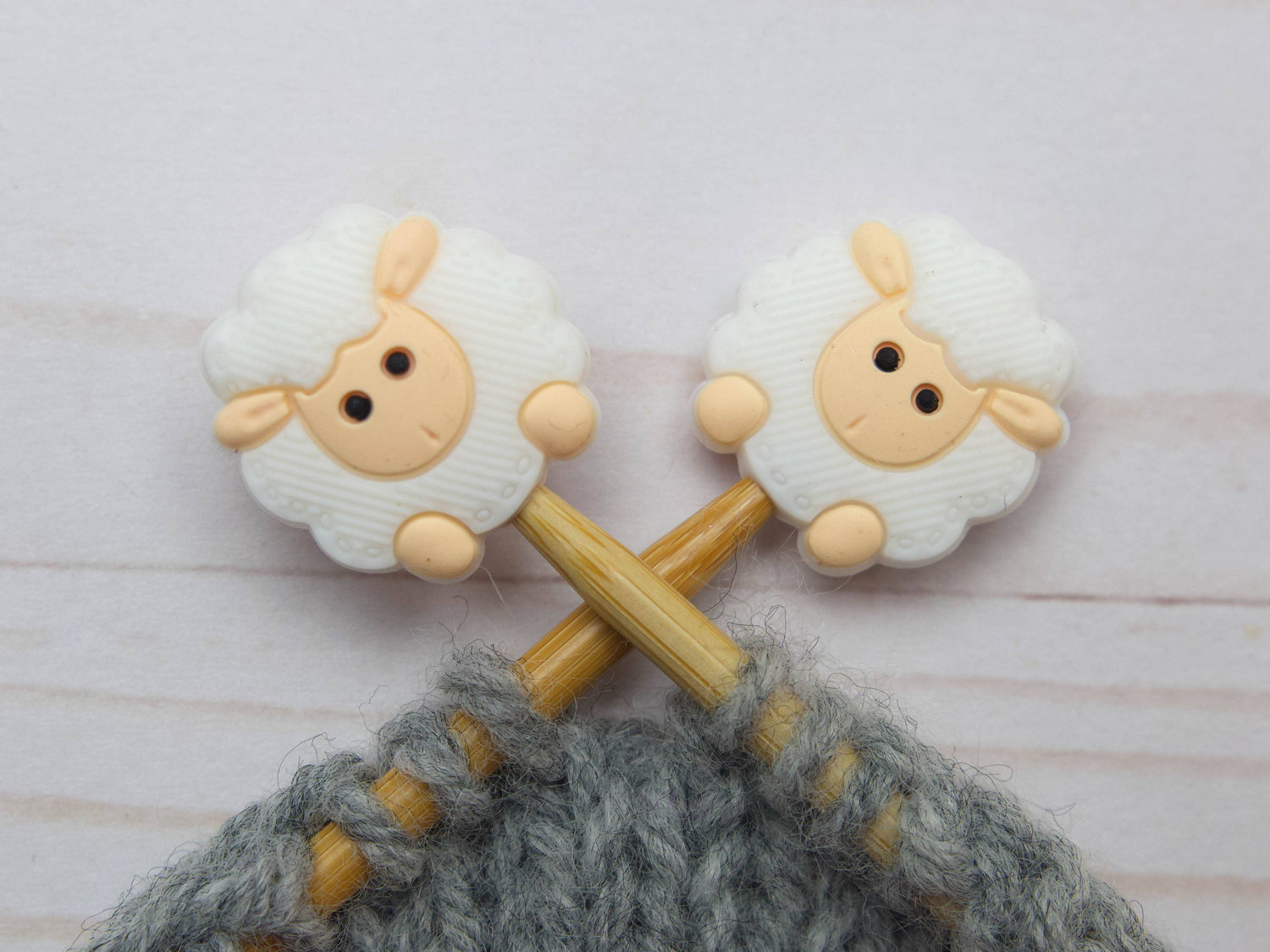 Fox & Pine Stitches - White Sheep | Stitch Stoppers