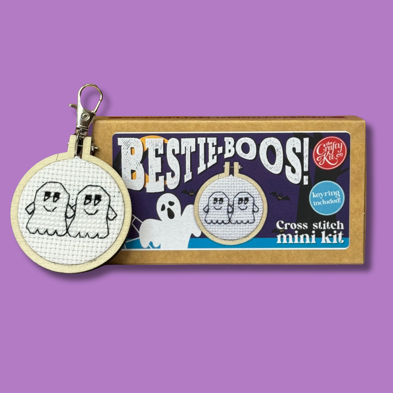 The Crafty Kit Company - Bestie-boos! Mini Matchbox Cross Stitch Kit