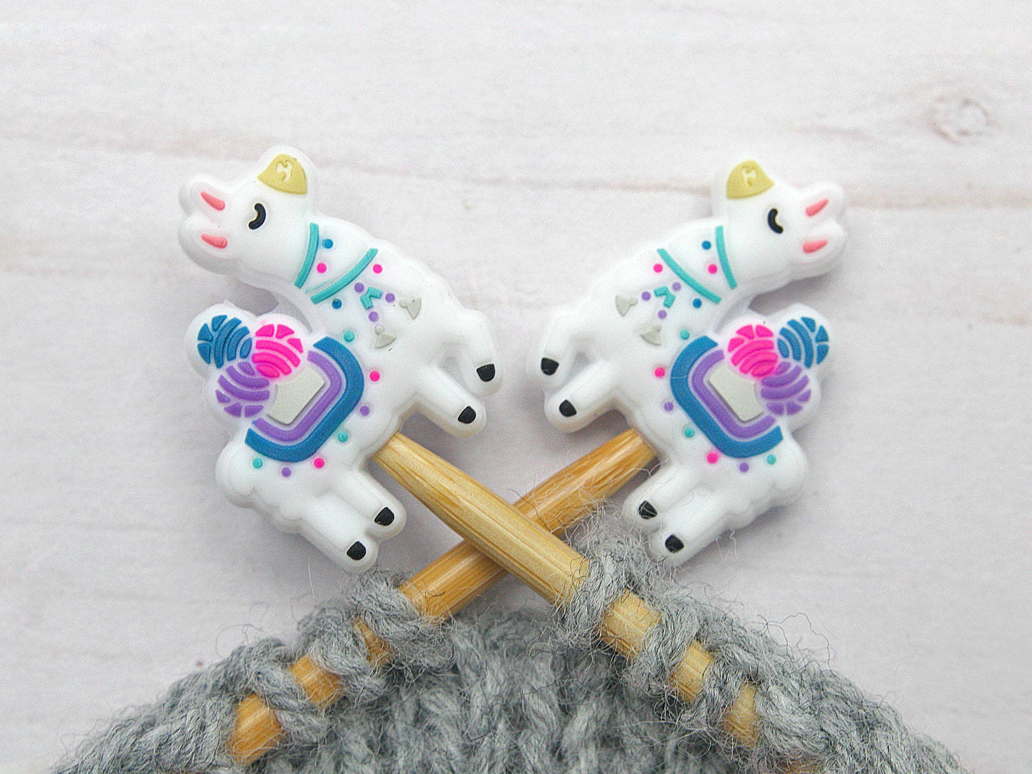 Fox & Pine Stitches Yarn Loving Llama Stitch Stoppers