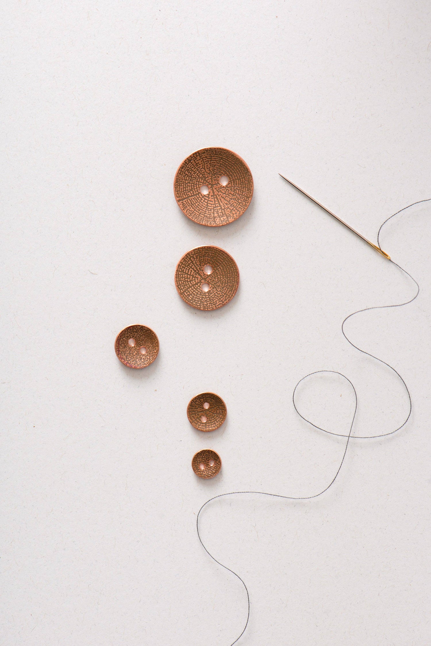 Quince & Co. - Woodgrain Copper Buttons