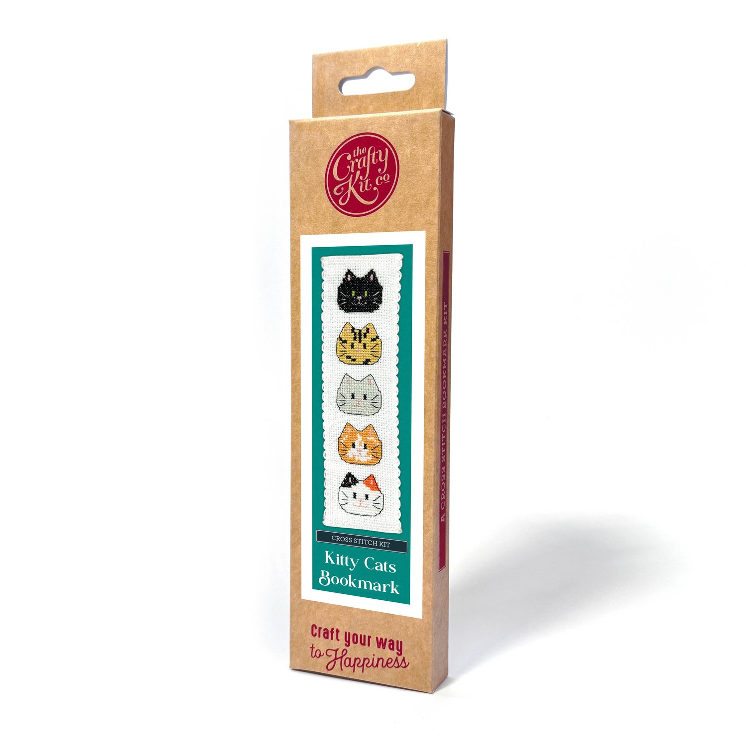The Crafty Kit Company - Kitty Cats Cross Stitch Bookmark Kit