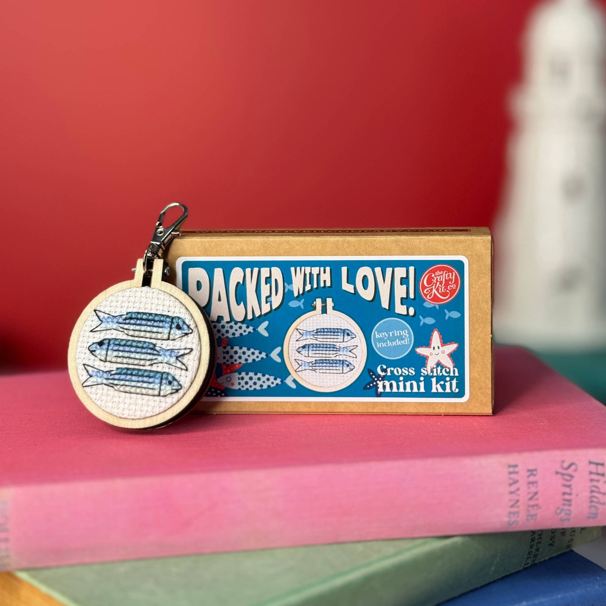 The Crafty Kit Company - Packed with Love! Mini Matchbox Cross Stitch Kit