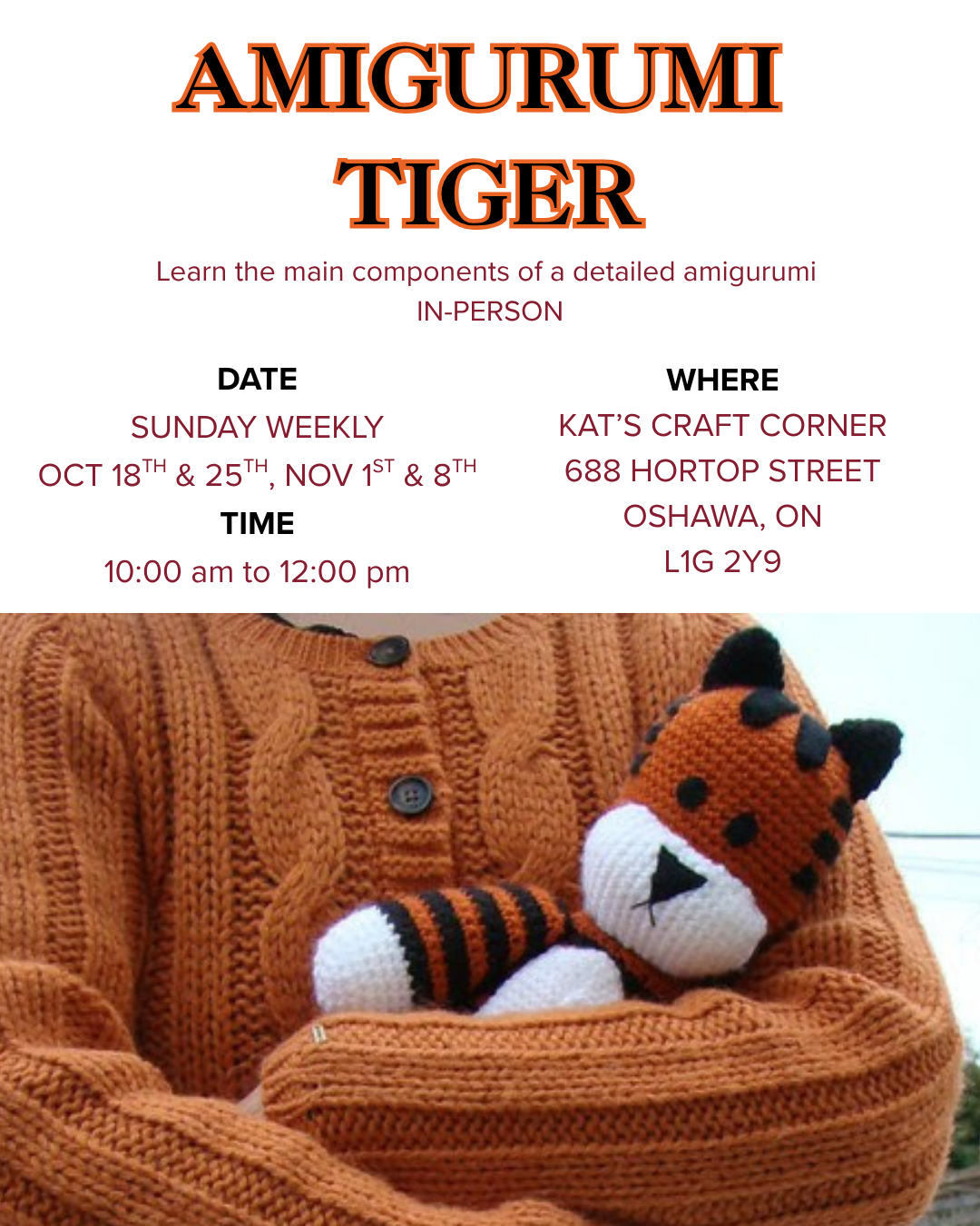 Intermediate Amigurumi | IN-PERSON