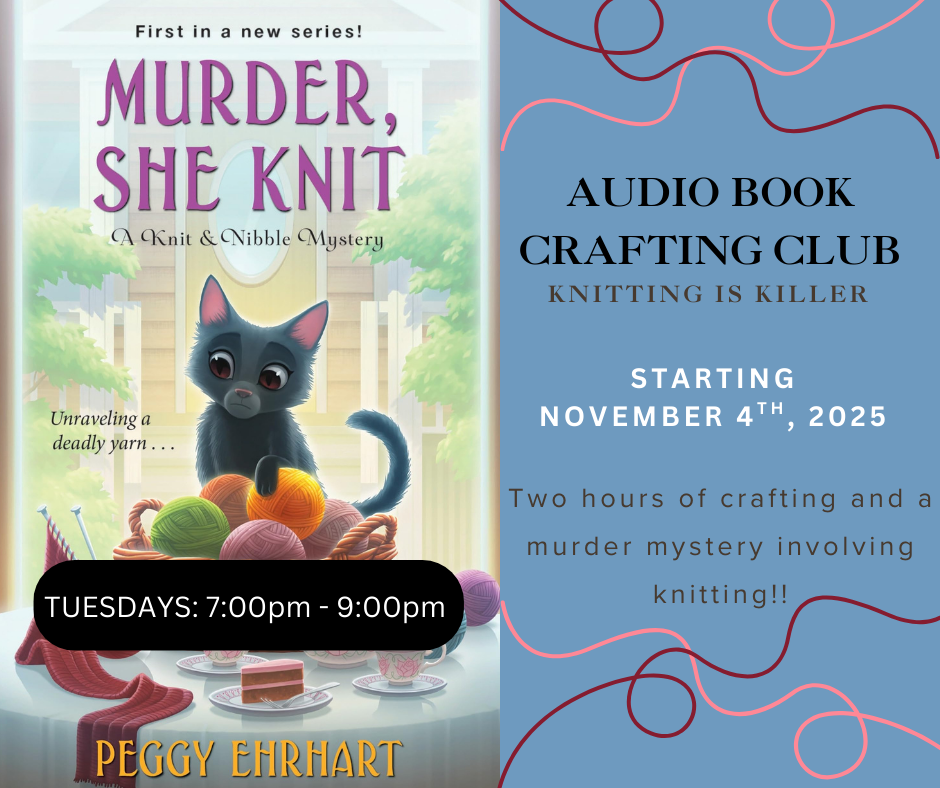 Audiobook Craft Club - Murder, She Knit by Peggy Ehrhart