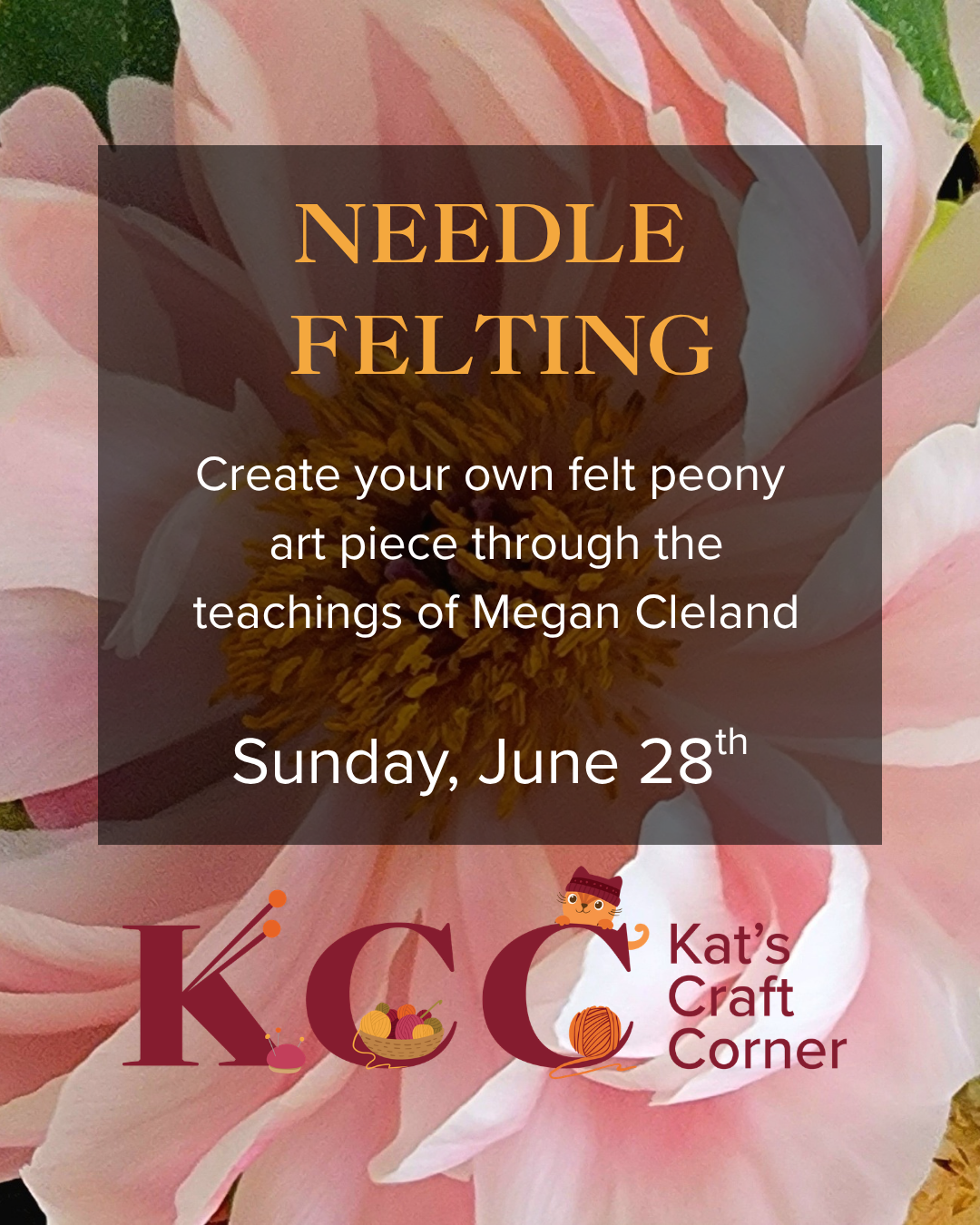 Needle Felting Workshop With Megan Cleland
