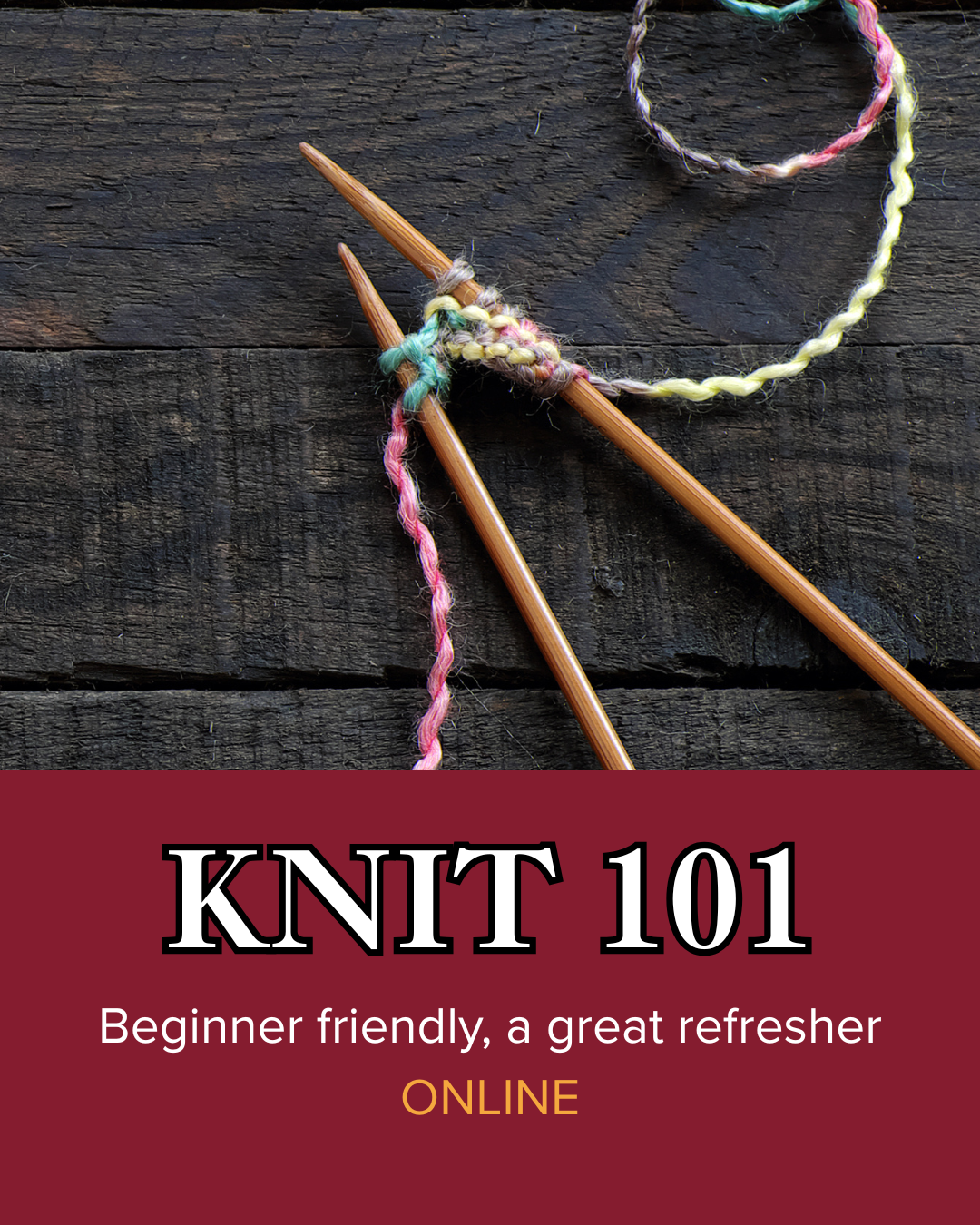 Learn to knit - KNIT 101 | ONLINE