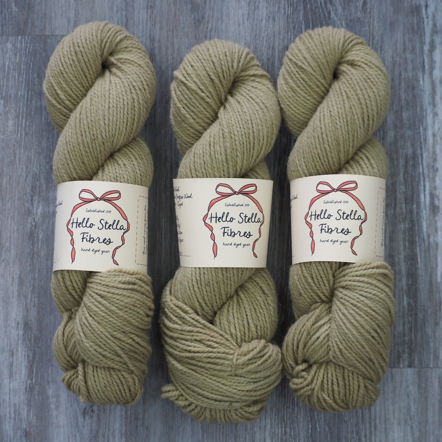 Hello Stella Fibres Worsted Wild Wool Untreated Naturally Dyed