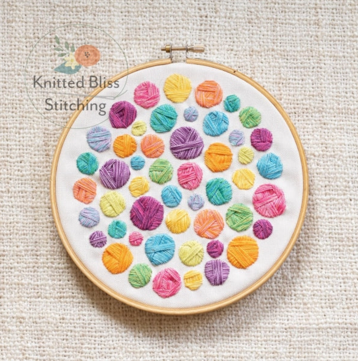 Knitted Bliss Stitching Yarn For Days Embroidery Kit