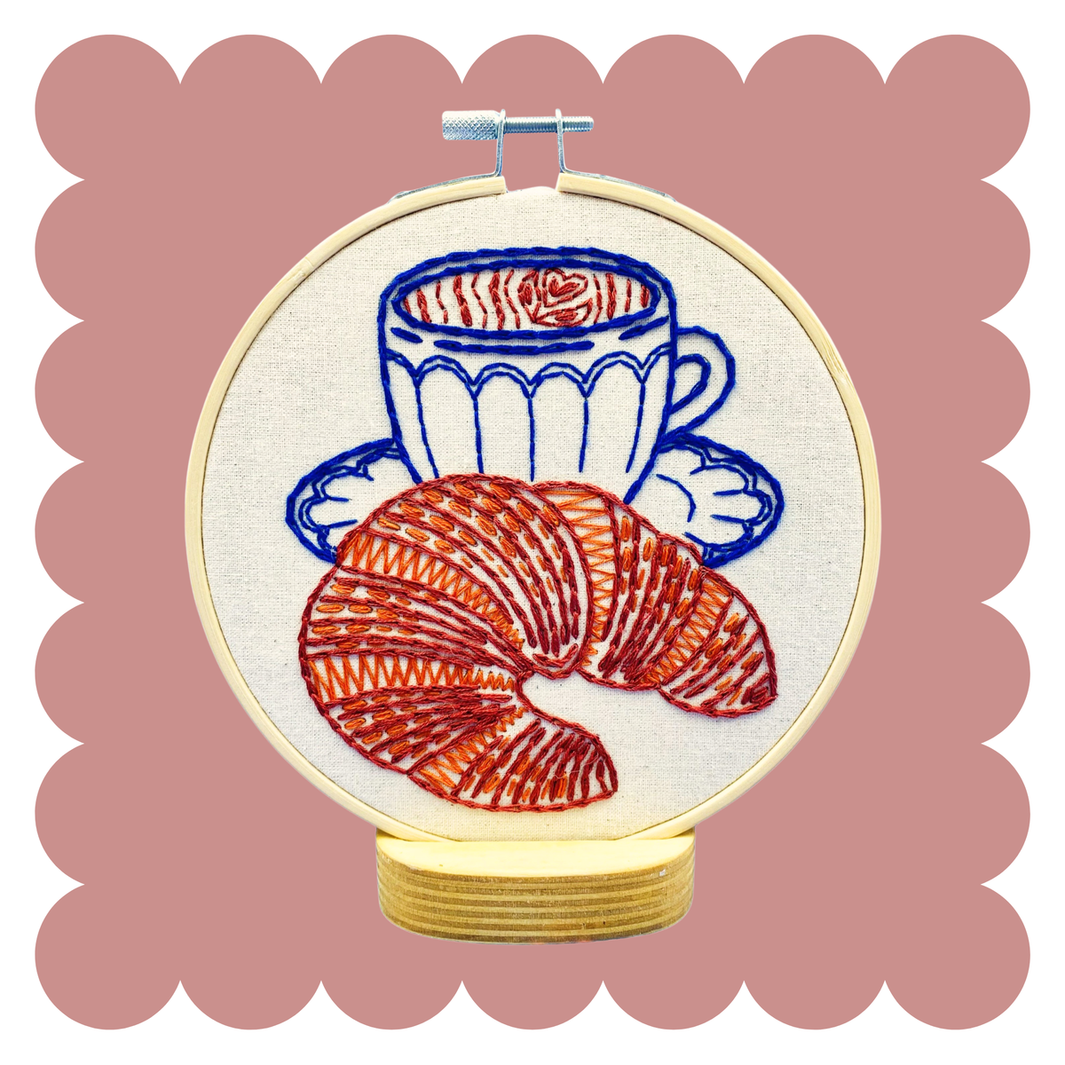 Hook Line & Tinker Canada - Croissant Complete Embroidery Kit