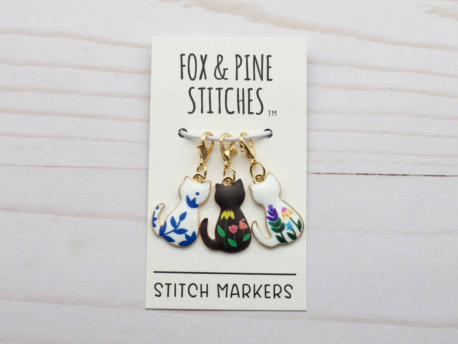 Fox & Pine Stitches - Floral Cat | Progress Keepers