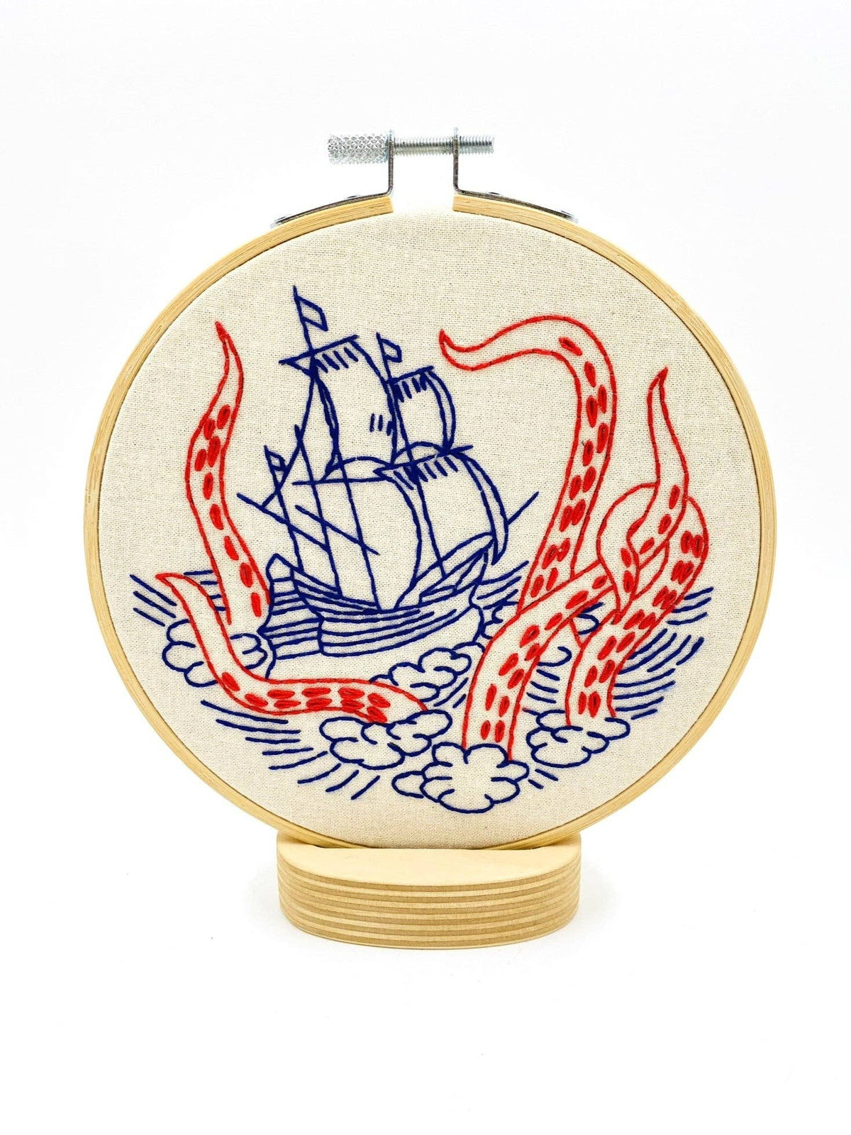 Hook Line & Tinker Canada - Kraken and Ship Complete Embroidery Kit