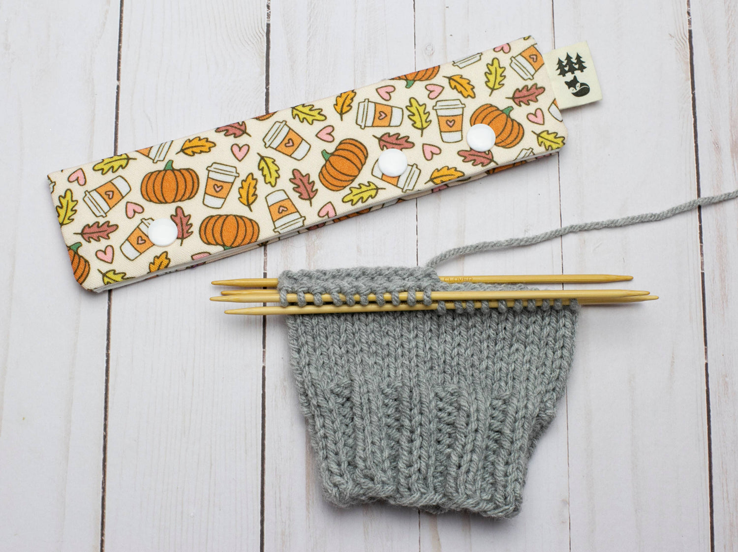 Fox & Pine Stitches Fall Flavors DPN Holder