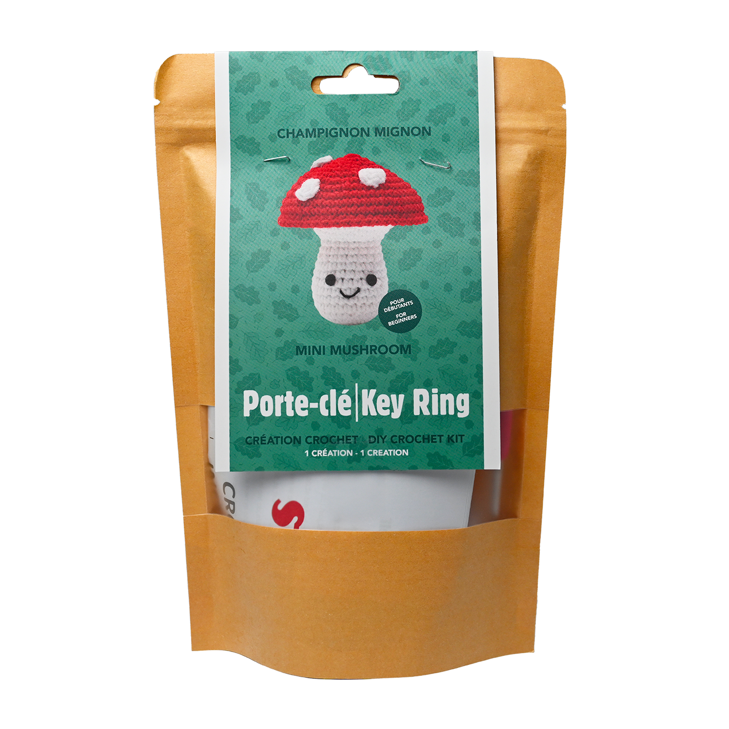 Pierre Belvedere - MINI MUSHROOM DIY CROCHET KEYRING KIT