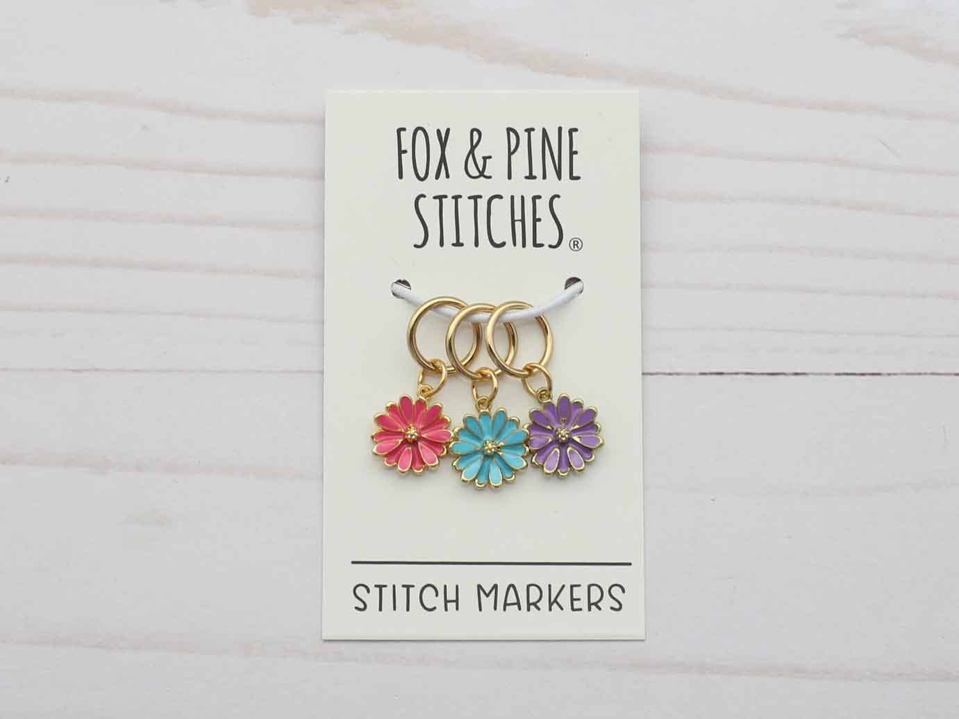 Fox & Pine Stitches - Daisy | Stitch Markers