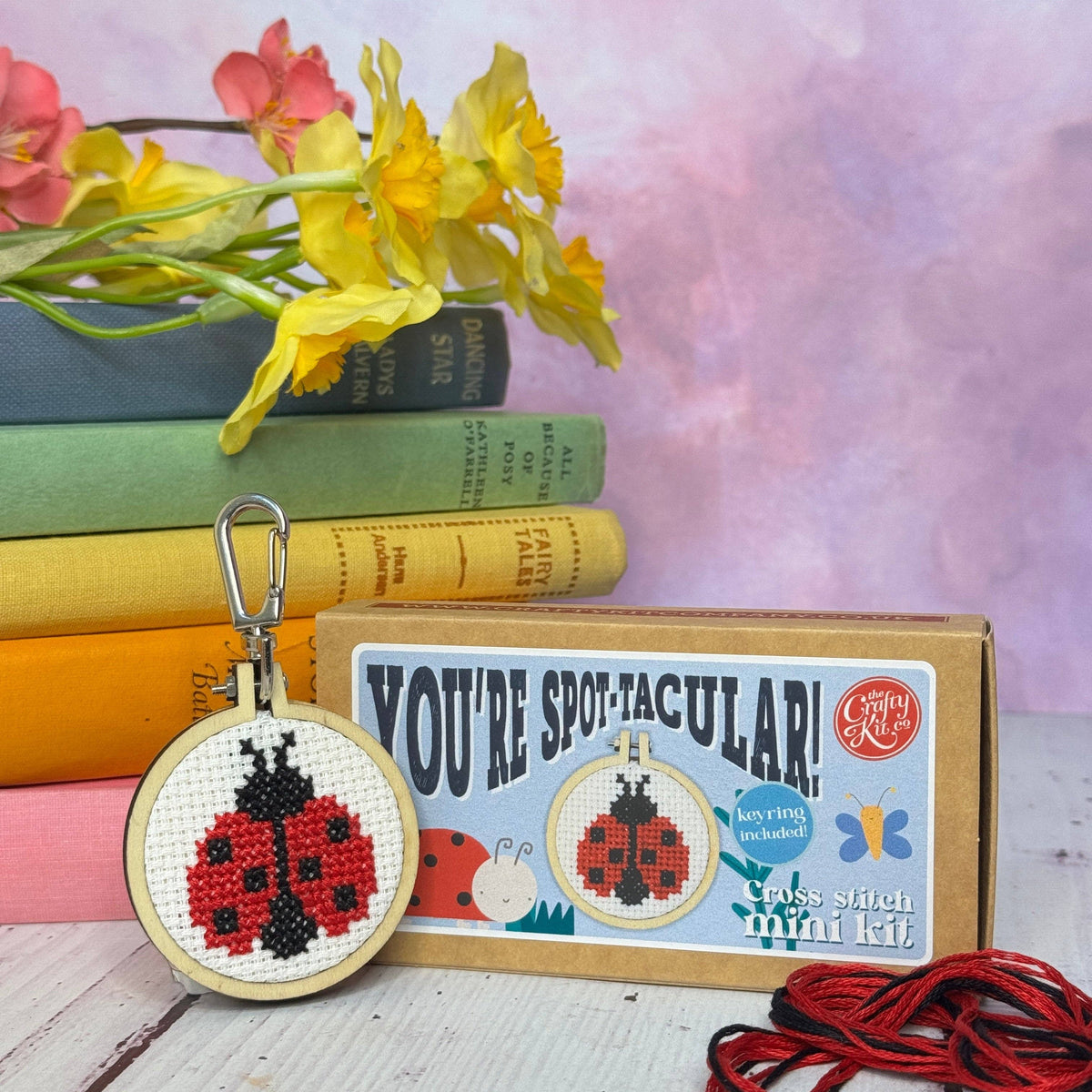 The Crafty Kit Company - You're Spot-tacular! Mini Matchbox Cross Stitch Kit