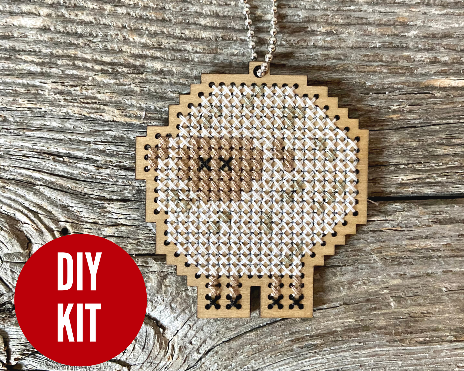 Canadian Stitchery - Sheep DIY laser cut wood cross stitch kit