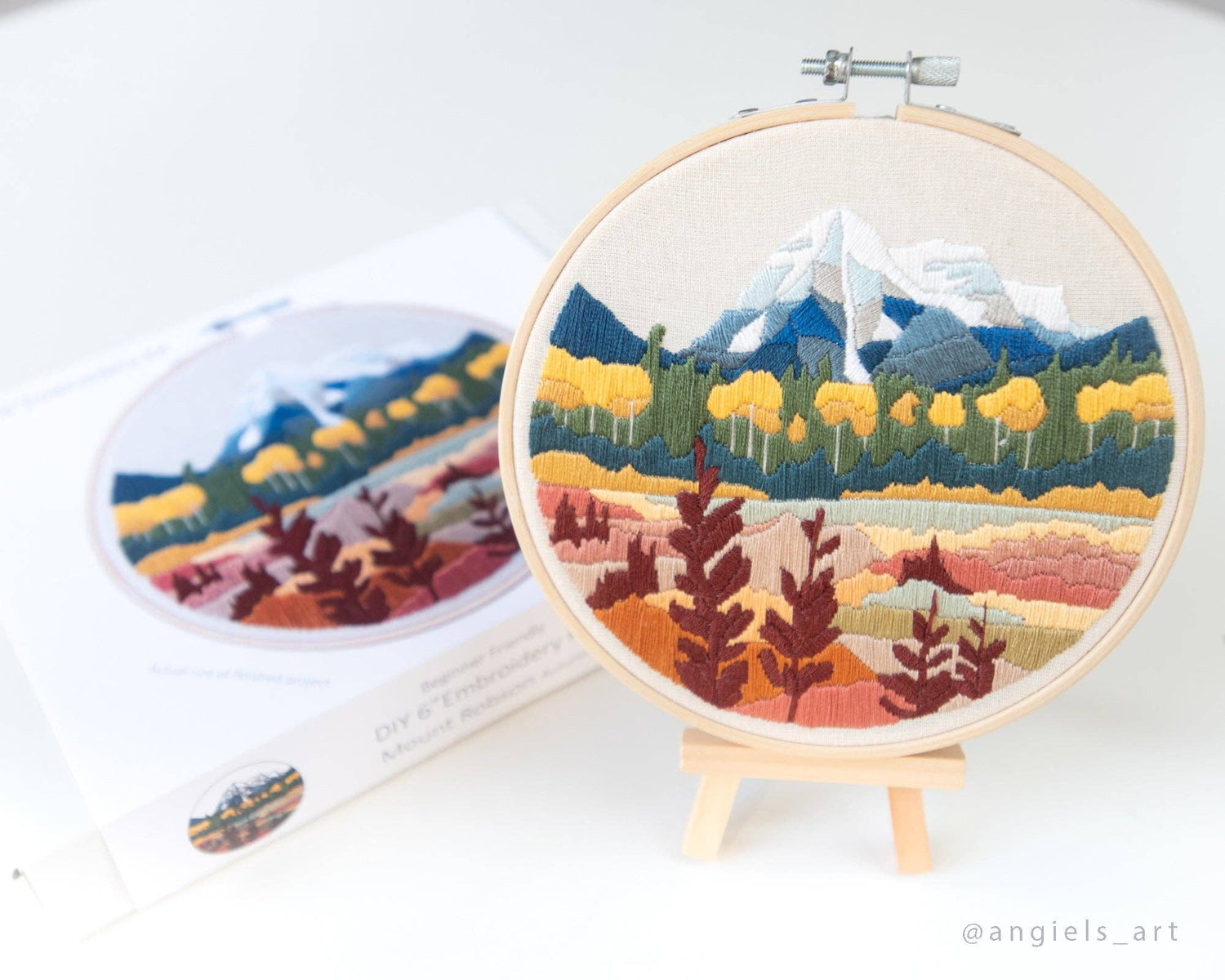 Angiels Art Mount Robson Autumn DIY Embroidery Kit