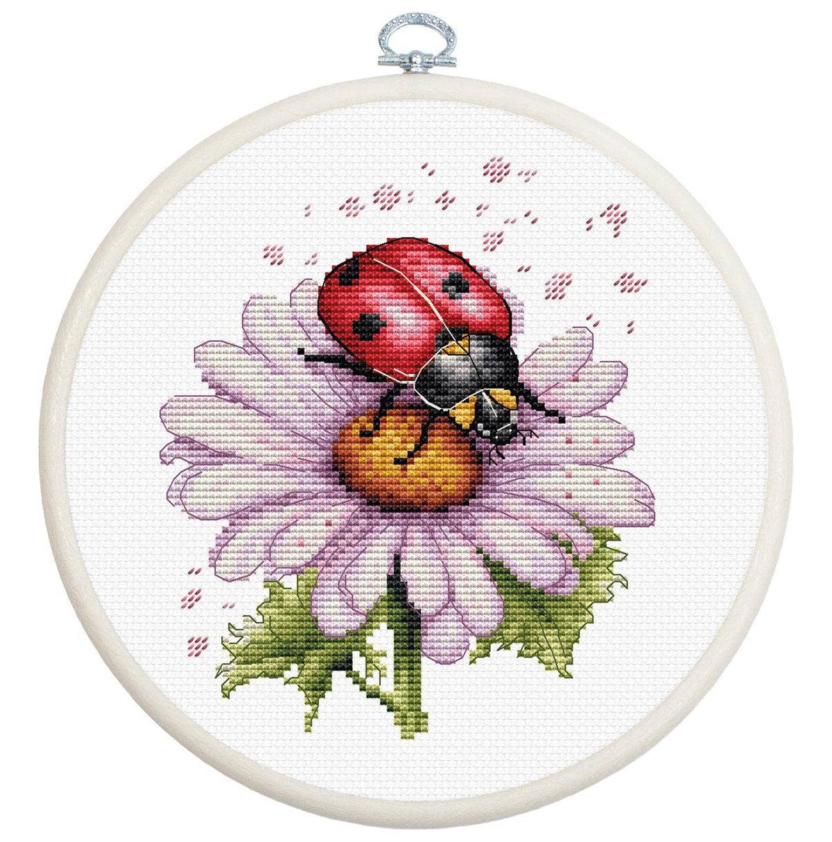 Luca-S Group - Cross Stitch Kit with Hoop Included Luca-S - Field Flower, BC231