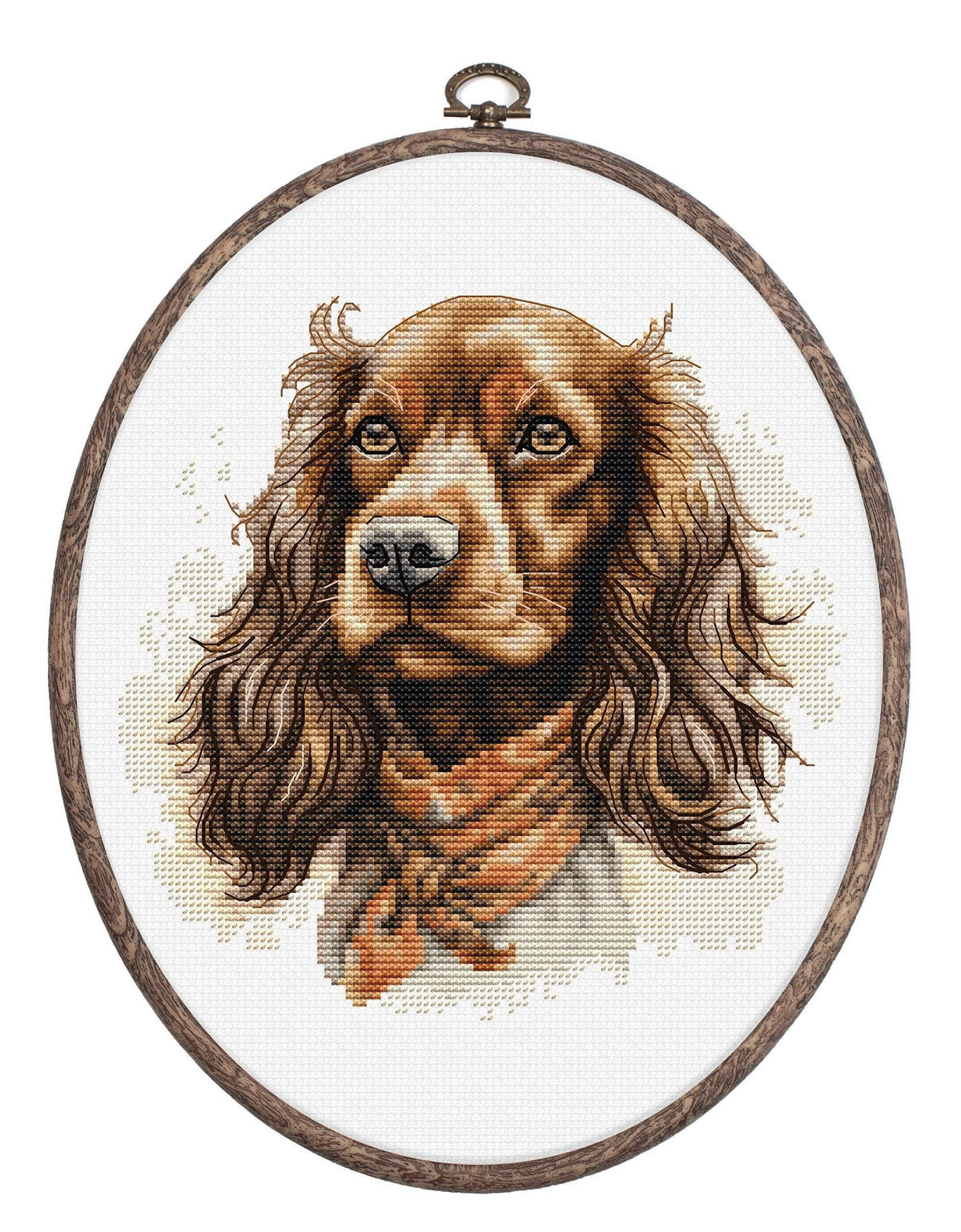 Luca-S Group - Cross Stitch Kit with Hoop Included Luca-S - The Cocker Spaniel, BC223